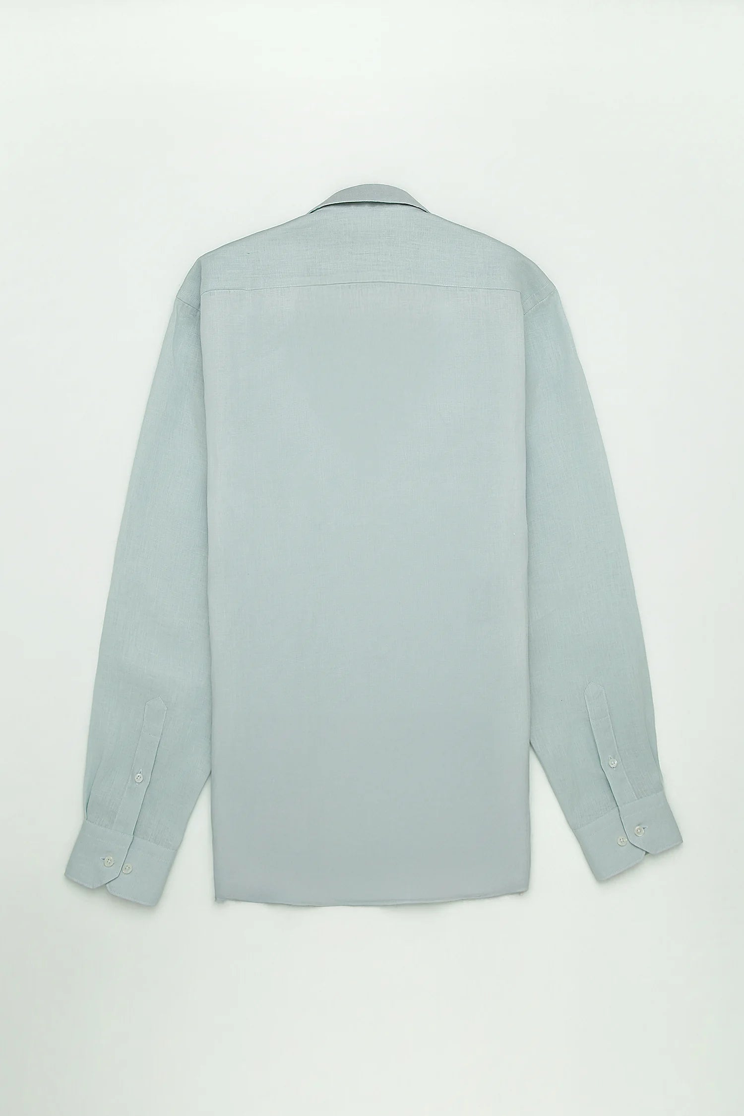 Camisa Button Under Lino Menta
